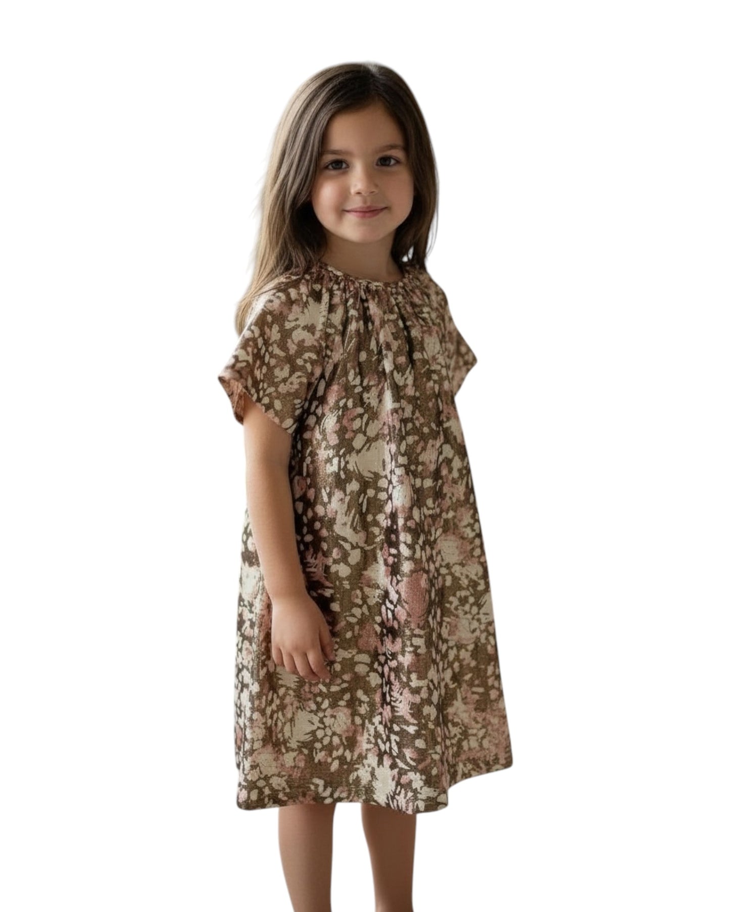 Iridescent Suede Winter Dress