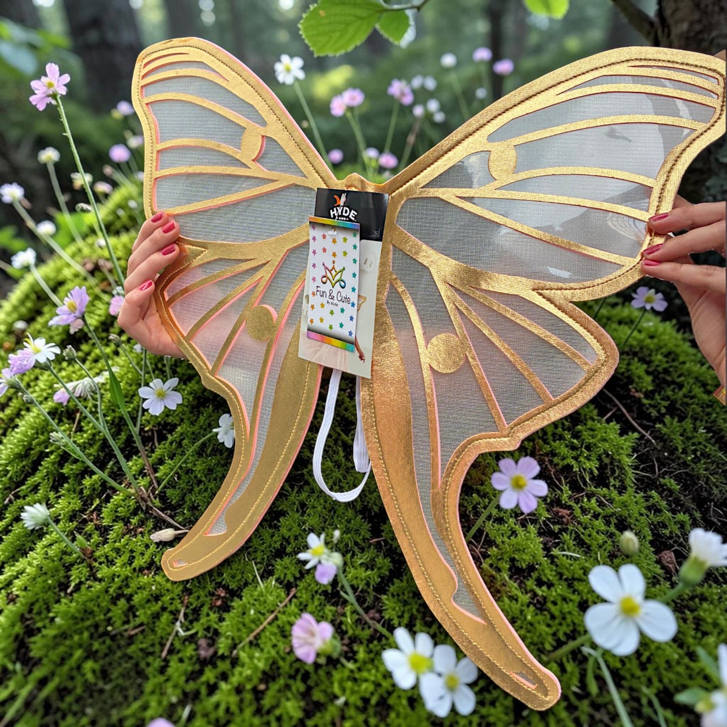 Alas de Mariposa Doradas