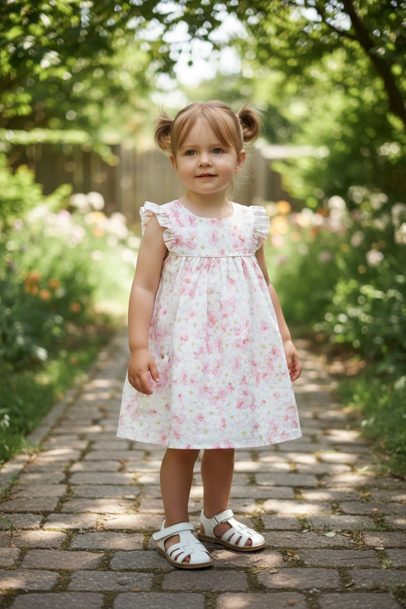 Vestido de Florecitas Rosas