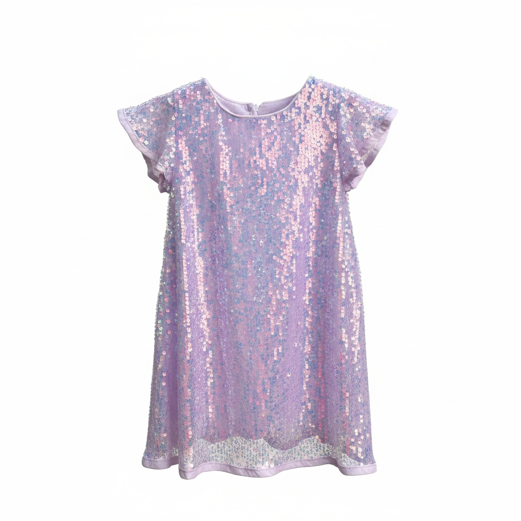 Sequin Dress Soft Lilac