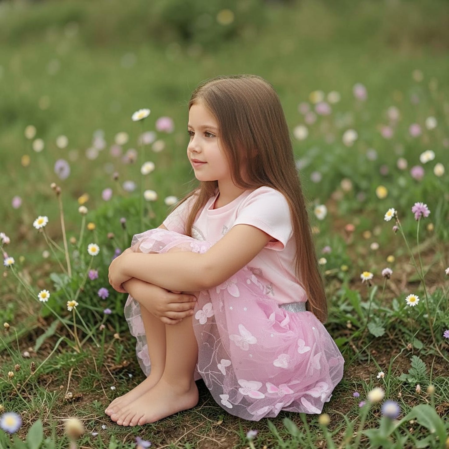 Set Butterfly – Blusa y Falda Rosa