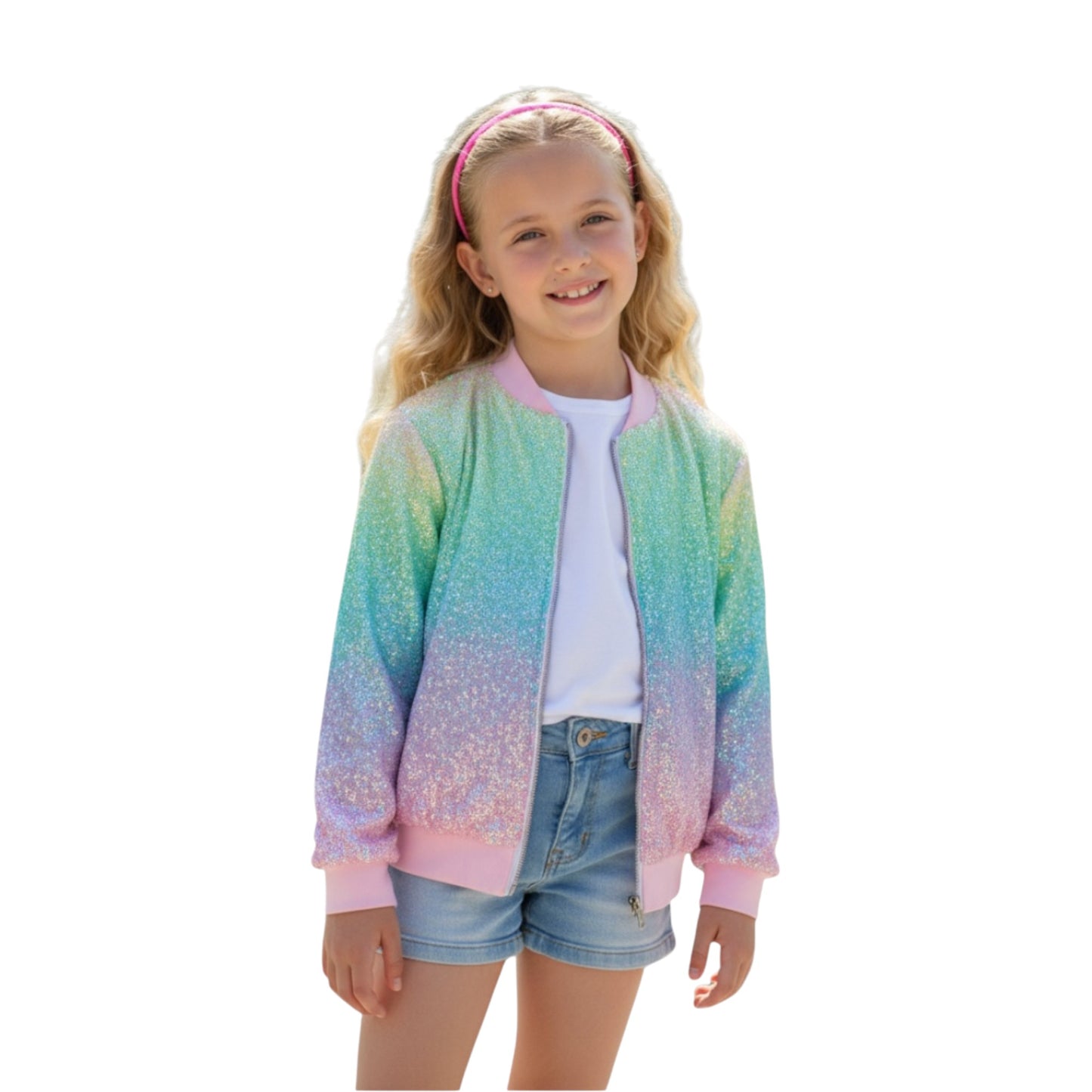 Bomber sparkle jacket