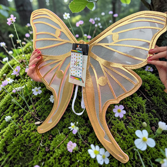 Alas de Mariposa Doradas