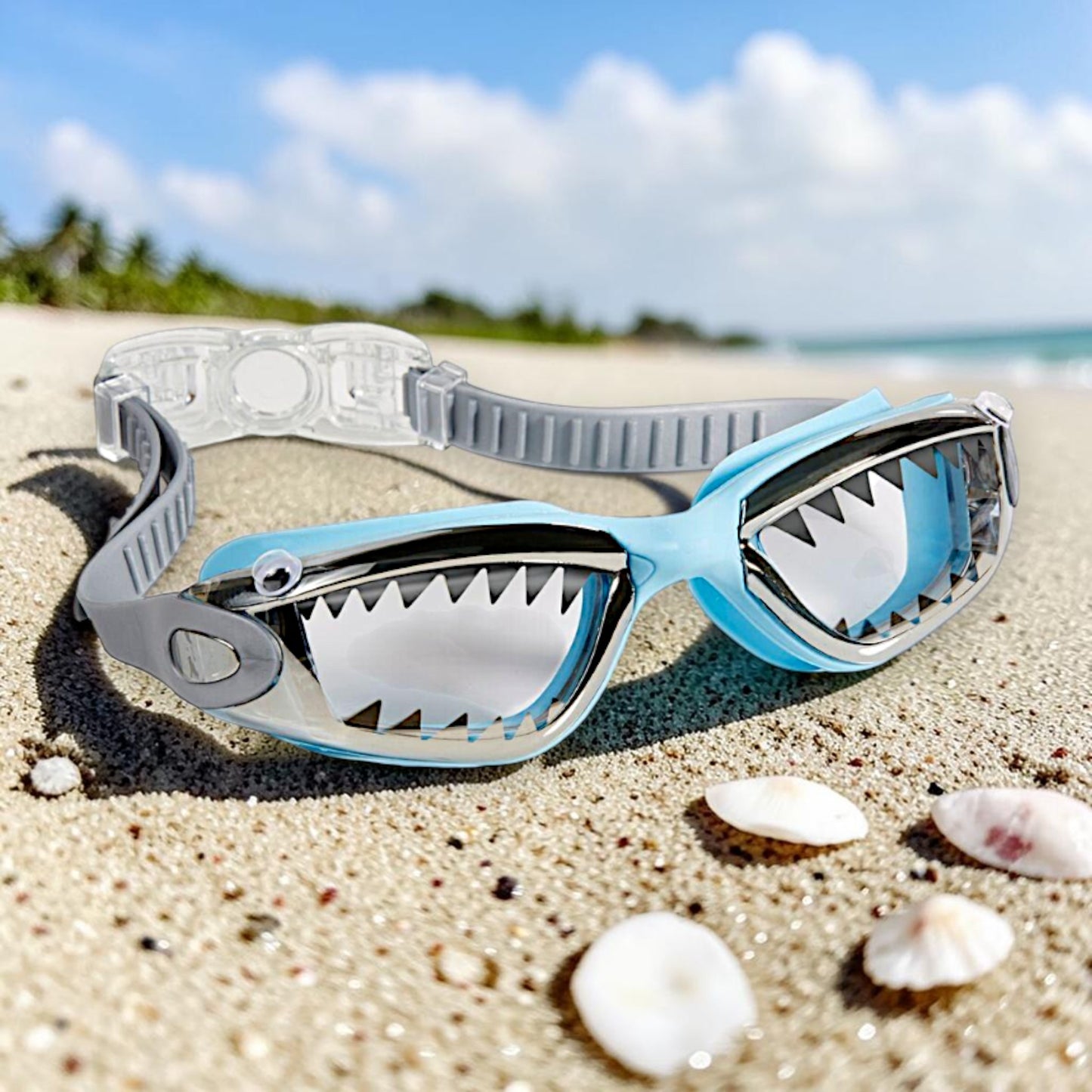 Baby Blue Tip Swim Goggles