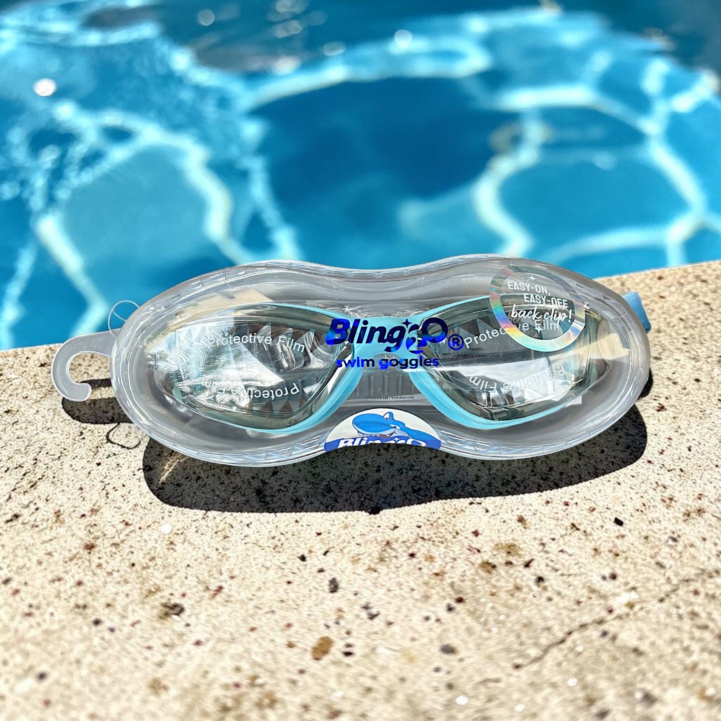 Baby Blue Tip Swim Goggles