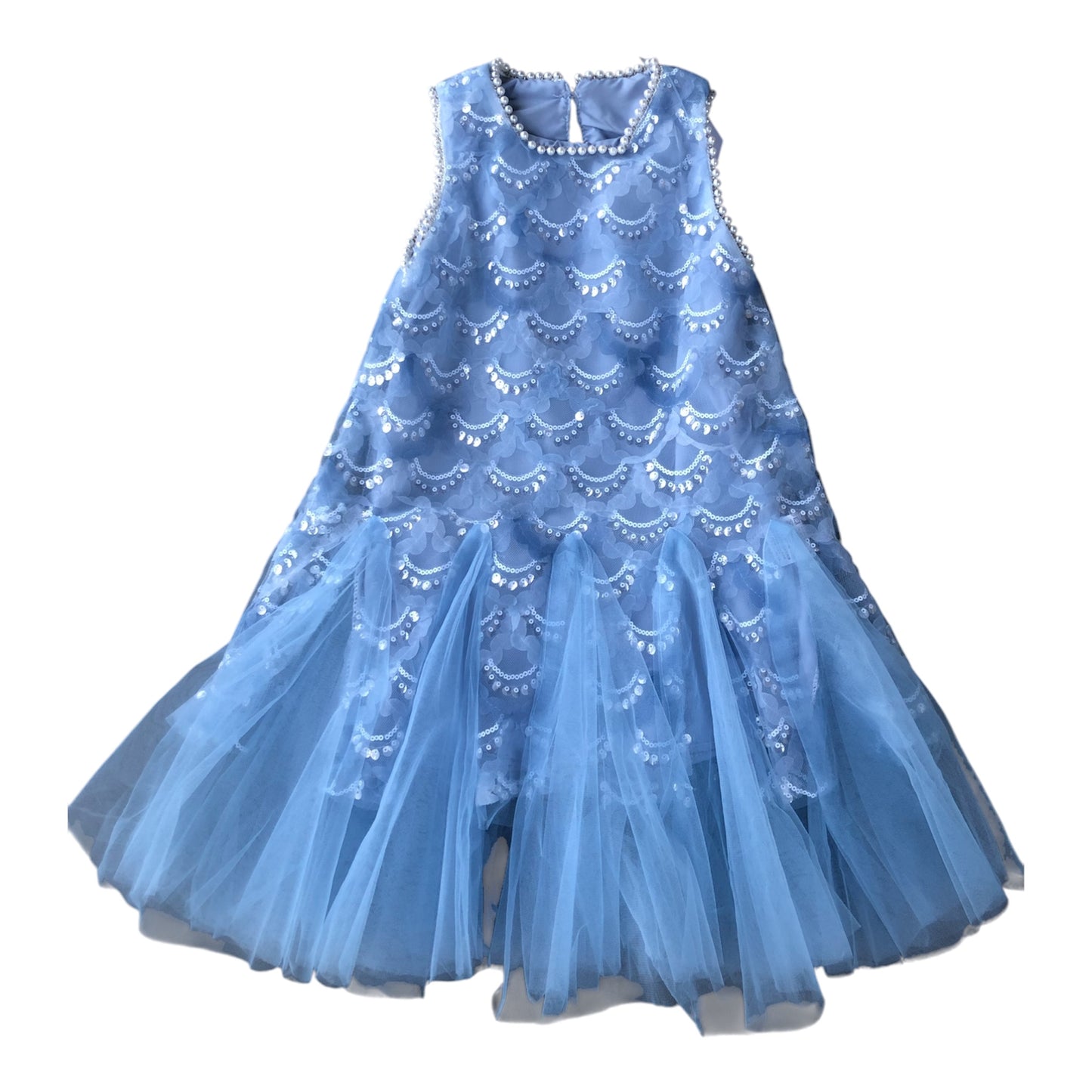 Vestido Sirena Azul