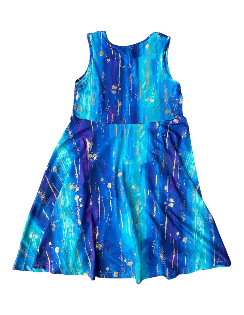 Blue Splash Dress