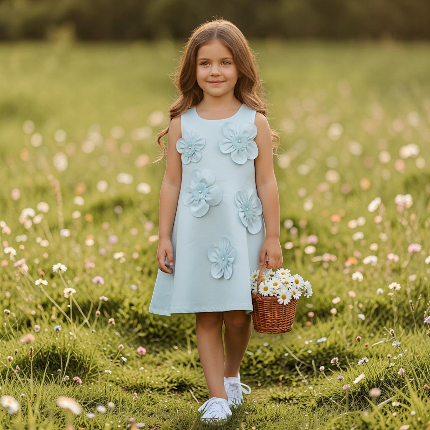 Soft Blue 3D Dress