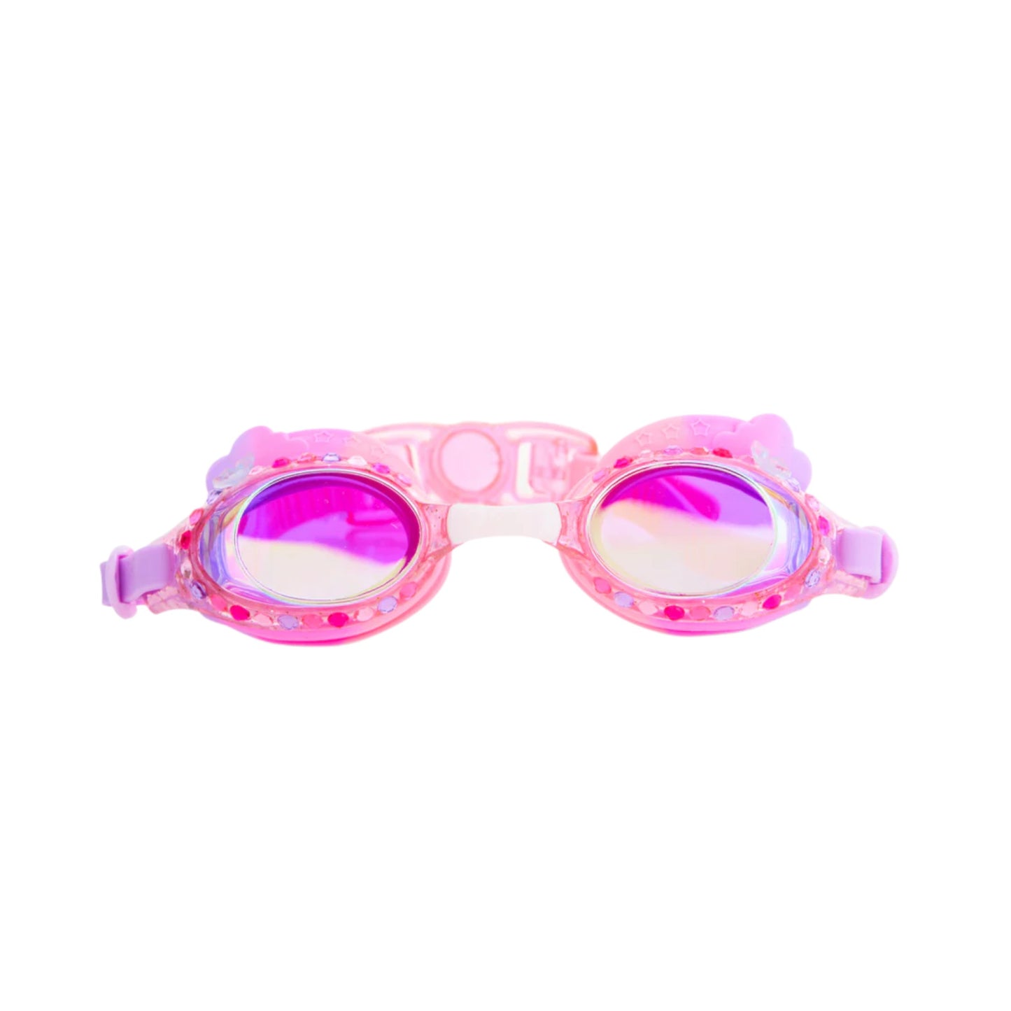 Rainbow Floating Fuschia Swim Goggles