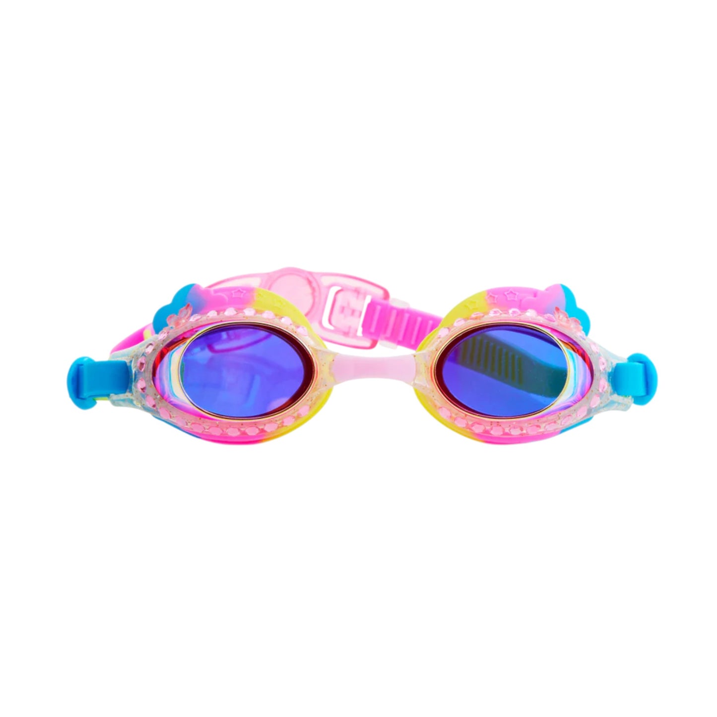 Rainbow Colorful Clouds Swim Goggles