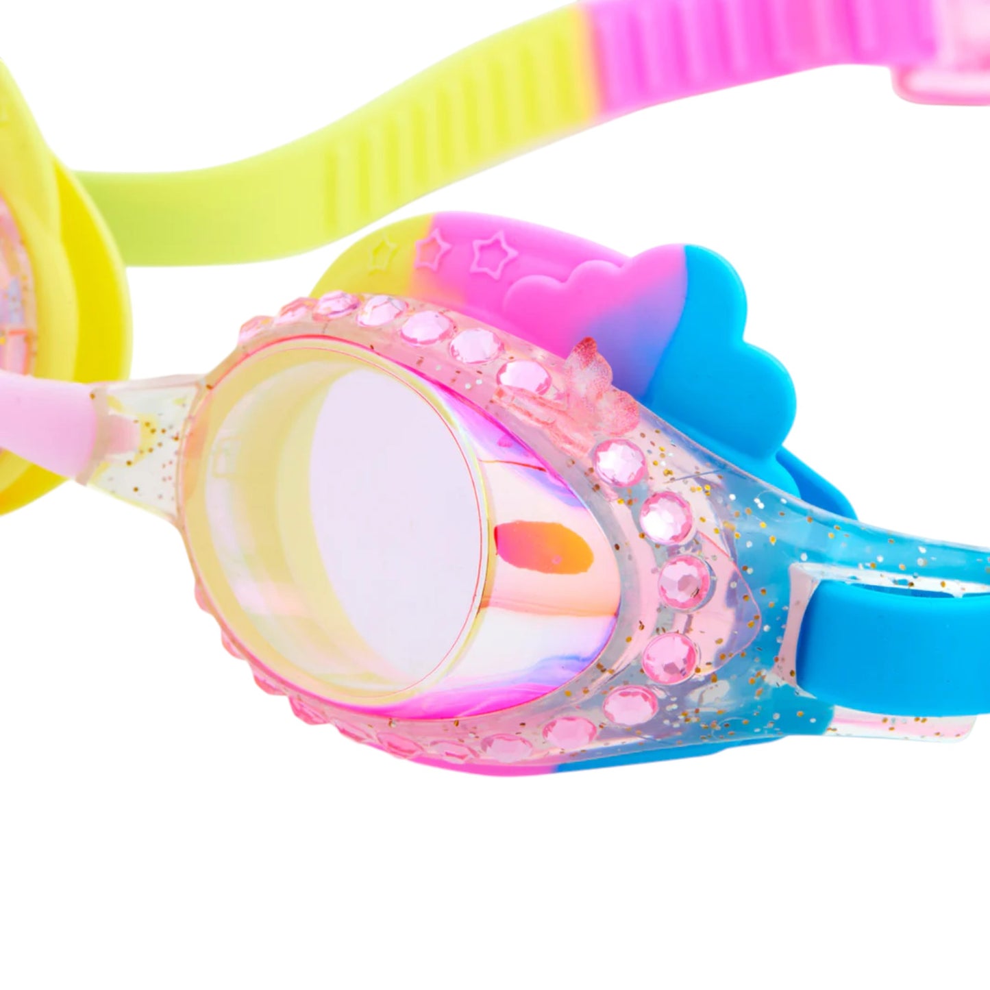 Rainbow Colorful Clouds Swim Goggles